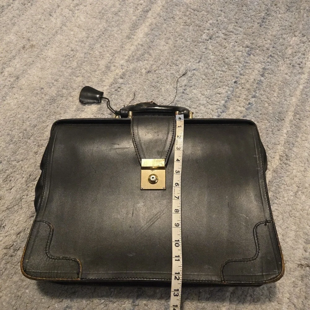 PEAL & CO. for BROOKS BROTHERS Bridle Leather Briefcase / Lawyer Bag - ENGLAND
